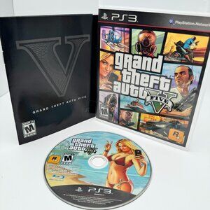 PS3 PlayStation 3 Grand Theft Auto V (5) PS3 Game With Manual